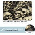 itdsatrgt Doormat Custom Indoor Door Mat, Skull and Flowers