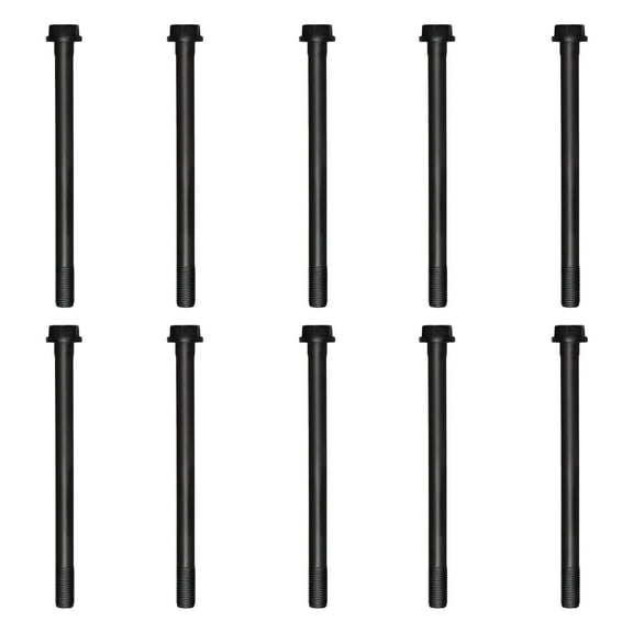 Hex Autoparts 10pcs Cylinder Head Bolt Set for 1985-1995 Toyota Celica 4Runner Pickup 22R 22RE 2.4L l4 HB6060 HBK900