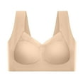 thumbnail image 4 of Busydd Plus Size Bras for Women for Large Bust Solid Color High Support Push Up Bra No Underwire Seamless Everyday Underwear Comfy Lift Wireless Bralettes, 4 of 8