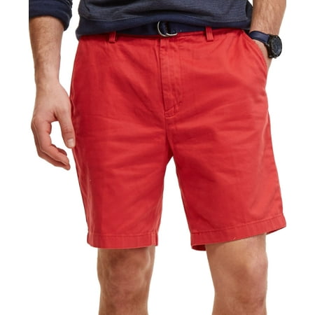 Nautica NEW Sailor Red Mens Size 38 Classic-Fit Flat Front Deck Shorts