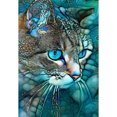 thumbnail image 1 of Cuadros Decorativos 5D DIY diamante pintura gato azul completo cuadrado taladro pared arte decoración del hogar regalo JShteea Nuevos Originales, 1 of 8