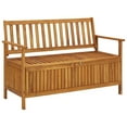 thumbnail image 1 of vidaXL Garden Storage Bench 120 cm Solid Acacia Wood, 1 of 5
