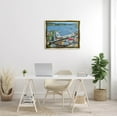 thumbnail image 2 of Stupell Industries Ocean Docks Suburb Streets Graphic Art Metallic Gold Floating Framed Canvas Print Wall Art, Design by Carla Daly, 2 of 6