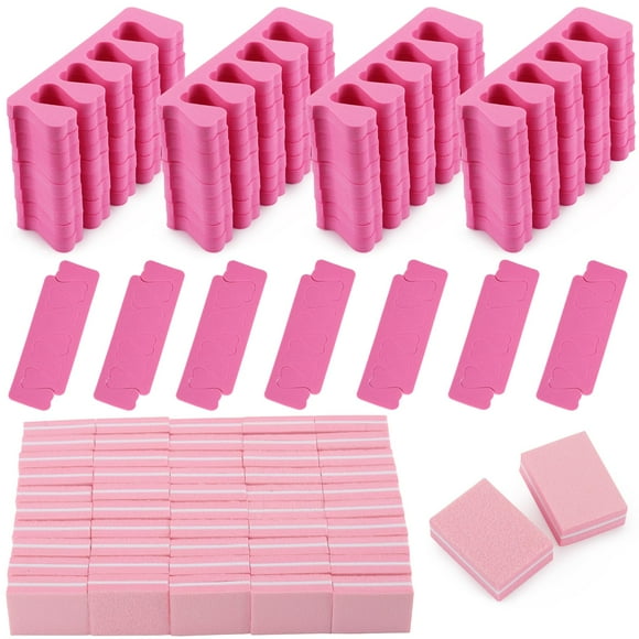 Juego de herramientas de pedicura Tecbeauty con 102 separadores de dedos y 50 miniamortiguadores