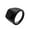 Black Black, variant on Men's Women's Vintage Handmade Square Gemstone Rhombus Pattern Engraved Ring Silver White Size 7