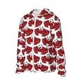 thumbnail image 2 of Fotbe Cute Red Crab Men's Women's UPF 50+ Sun Protection Jacket Hooded Cooling Shirt with Pockets Hiking Outdoor Performance-3X-Large, 2 of 8