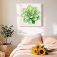 thumbnail image 4 of Canvas Wall Art Green Succulent Canvas Art Print Green Leaves Plants Abstract Art Pictures Wall Decor for Living Room Bedroom Artwork Decorations Stretched Framed Ready to Hang 8"x8", 4 of 9
