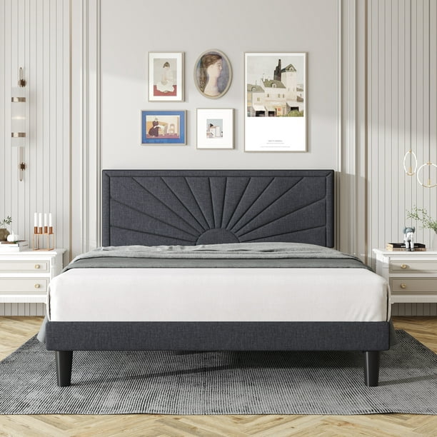Upholstered Platform Bed Frame, Amolife Bed Frame Instructions