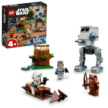 LEGO Star Wars AT-ST 75332, Construction Toy for Preschool Kids Aged 4 Plus with Wicket the Ewok & Scout Trooper Minifigures, Incl. Starter Brick, 2022 Set
