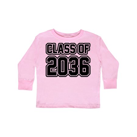 

Inktastic Class of 2036 in Black Outlined Text Gift Toddler Boy or Toddler Girl Long Sleeve T-Shirt