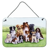Carolines Treasures BDBA316BDS812 Springtime Dogs Wall or Door Hanging Prints  8x12 multicolor