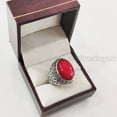 thumbnail image 2 of Coral Mans Ring, Natural Red Coral Ring, Unisex Ring, Silver Jewelry, 925 Silver Ring, Birthday Gift, Heavy Mens Ring, Arabic Design, Ottoman Style Ring, Christmas, Turkey Mens Signet Ring, 2 of 8