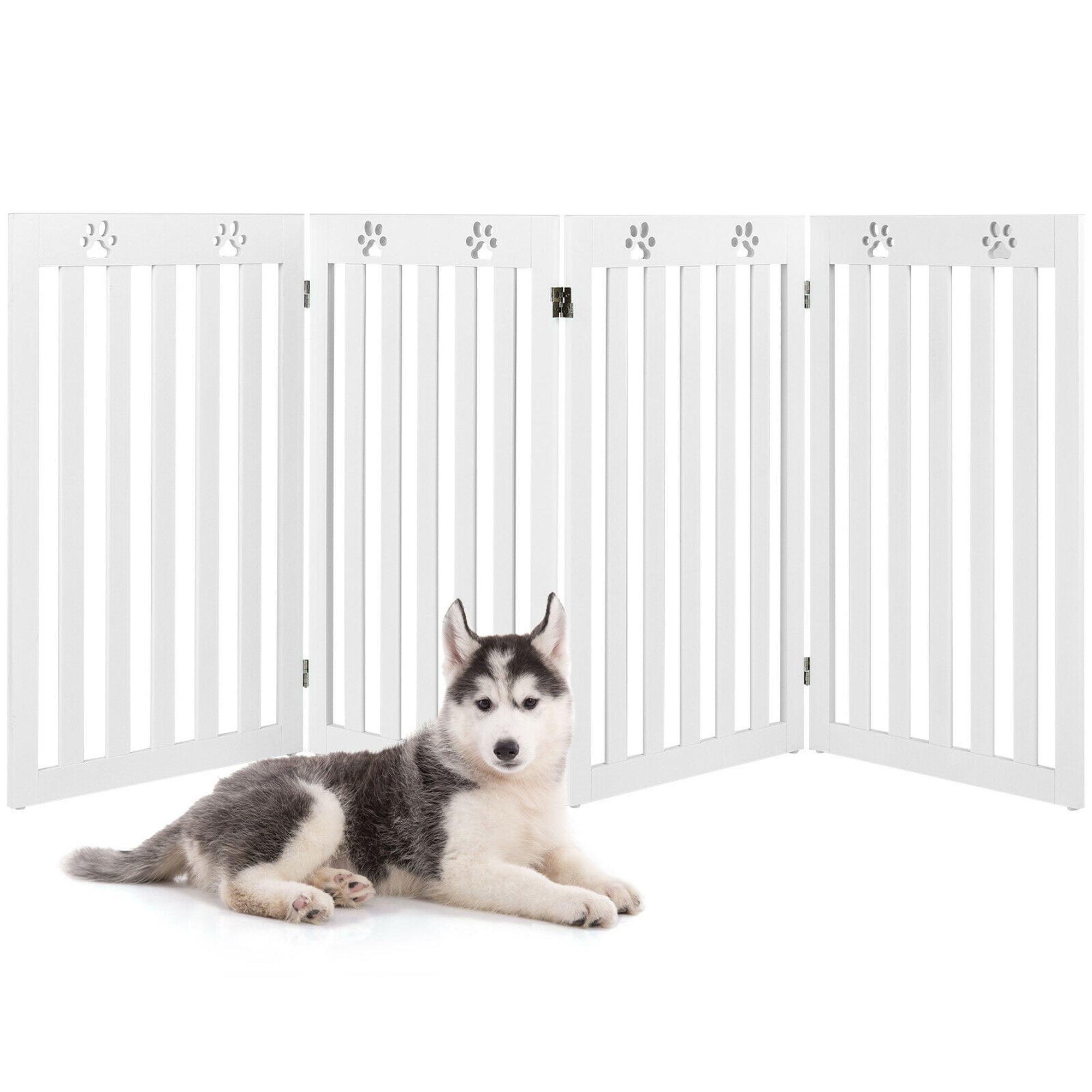 Adjustable Free Stand Pet Dog Cat Puppy Wood Metal Fence Mount Rack Gate Tool 