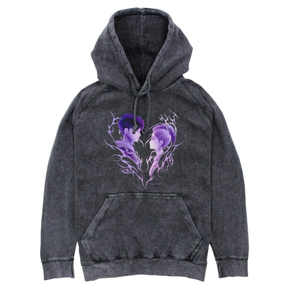 Mens KPop Demon Hunters Jinu and Rumi Love Lightweight Hoodie