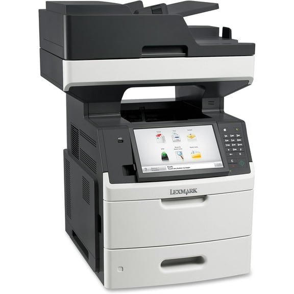 Lexmark MX711de Monochrome Laser Multifunction Printer – Print, Copy, Scan, Fax, Duplex, 55 ppm, 600 × 600 dpi, Network Ready