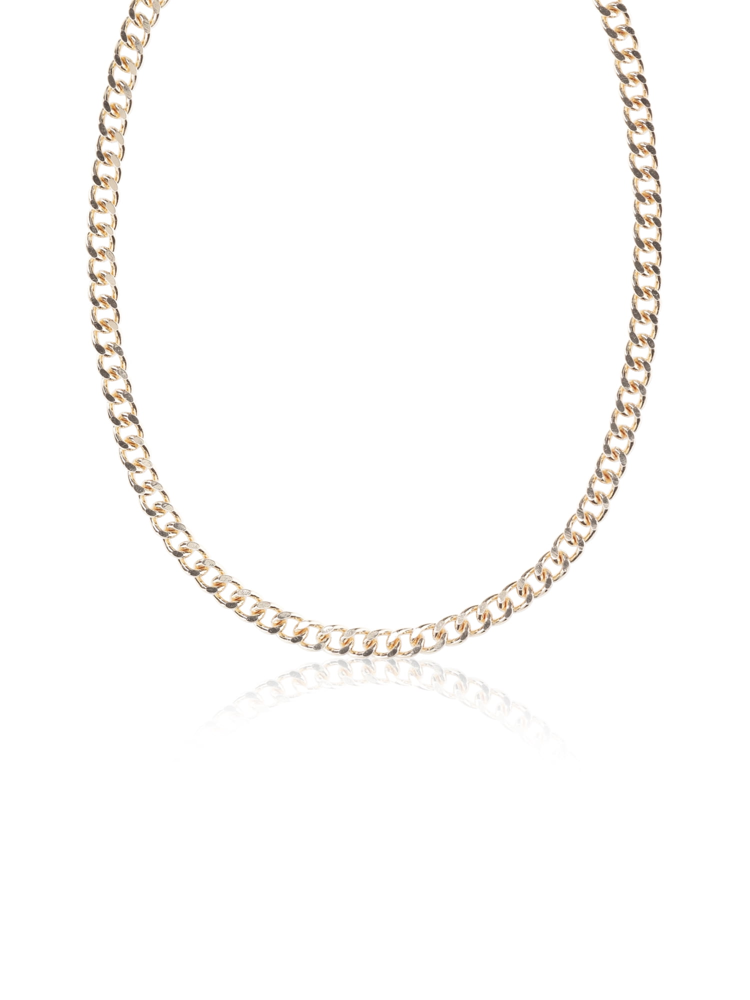 Madden NYC Women's Fashion Two Tone Mixed Chain Necklace Set, 3-Piece