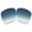Blue Gradient Polarized, variant on Vonxyz Stealth Black Polarized Lenses Replacement for Oakley Crossrange XL Sunglass