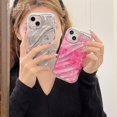 thumbnail image 2 of Funda de teléfono con diseño de onda elegante para iPhone 13, 12, 14 Pro Max, 11, niñas, mujeres, Linda funda coreana a prueba de golpes para iphone 13 pro Fivean unisex, 2 of 2