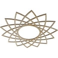 thumbnail image 2 of Ekena Millwork 24"OD x 9 1/4"ID x 1/4"T Eleanor Wood Fretwork Pierced Ceiling Medallion, Hickory, 2 of 3