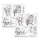 thumbnail image 2 of Sello de diario, 2 uds., sello transparente de goma, sello de goma transparente, sello DIY meticulosamente diseñado Jadeshay A, 2 of 8