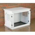 Zoovilla Triple Door Dog Crate, White, Medium, 30.63"L x 20.39"W x 23.