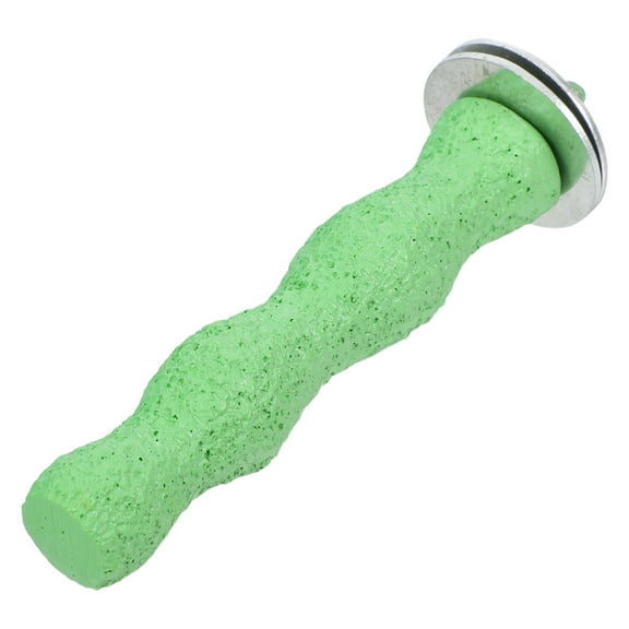 NIAIZEK Bird Cage Perch in Light Green Resin, Natural Look, Nail Trimming Aid for Pet Birds, Easy to Clean and