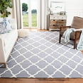 thumbnail image 2 of Safavieh Dhurries Grey Contemporary Rug - Square 8', 2 of 4