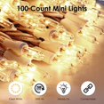 thumbnail image 2 of Medidores de luces navideñas, 100 unidades, blanco cálido, conectables por UL, 2 of 6