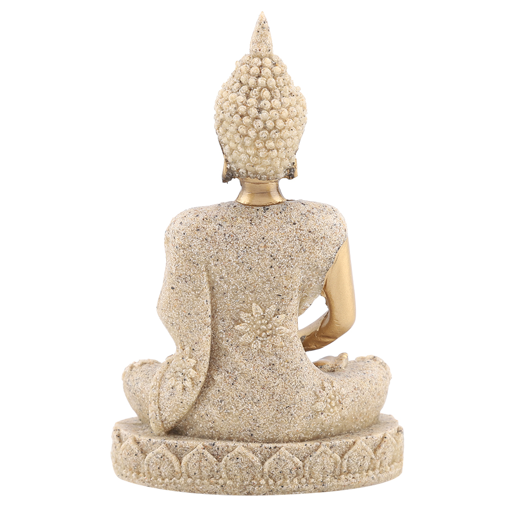 Meditating Seated Buddha Statue Carving Figurine Craft for Home Decoration Ornament, Buddha Figurine,Buddha Statue - image 4 of 8