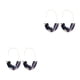 thumbnail image 2 of sweethay 1 par de pendientes de estilo sencillo en forma de U con estampado de leopardo, pendientes universales de acrílico para fiestas, Type1 NO1, 2 of 6