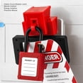 thumbnail image 4 of Circuit Breaker Lockout Device, 2PCS  Split Fixed Upper Locking Cover Clamp On Circuit Breaker Tagout Device  for Industrial Power Isolation Areas, 4 of 7