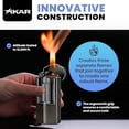 thumbnail image 3 of Xikar Meridian Triple Soft Flame Cigar Lighter, Gunmetal, 3 of 5