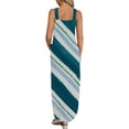 thumbnail image 5 of SMihono Été Boho Maxi Robe pour les Femmes Plus Size Femmes Conception d'Été Occasionnel Robe Progressive Sans Manches Cou V-Cou Longue Robe Plage Swing Sundress, 5 of 5
