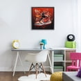 thumbnail image 3 of Stupell Industries Modern Shades Of Red Sneaker Black Floating Frame Canvas Art, 18 x 18, by Creative Studio, 3 of 8