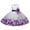 Purple, variant on Girls Dresses Sleeveless Flower Prints Princess Custume Show Sweet and Comfortable Girls Clothes