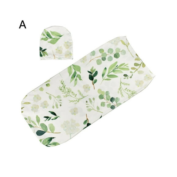 Mefallenssiah Hats Newborn Baby Boy Sack Swaddle Sleeping Swaddle Muslin Wrap Hat Set