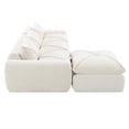 thumbnail image 5 of Modern Convertible L-Shaped Sectional Sofa, Chenille Upholstered Fully Compressed Modular Couch With Movable Ottoman for Living Room Apartment Office, 5 of 18