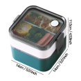 thumbnail image 2 of Microwave Oven Heating Lunch Box With Cutlery Set Separate Lunch Box, 2 of 4