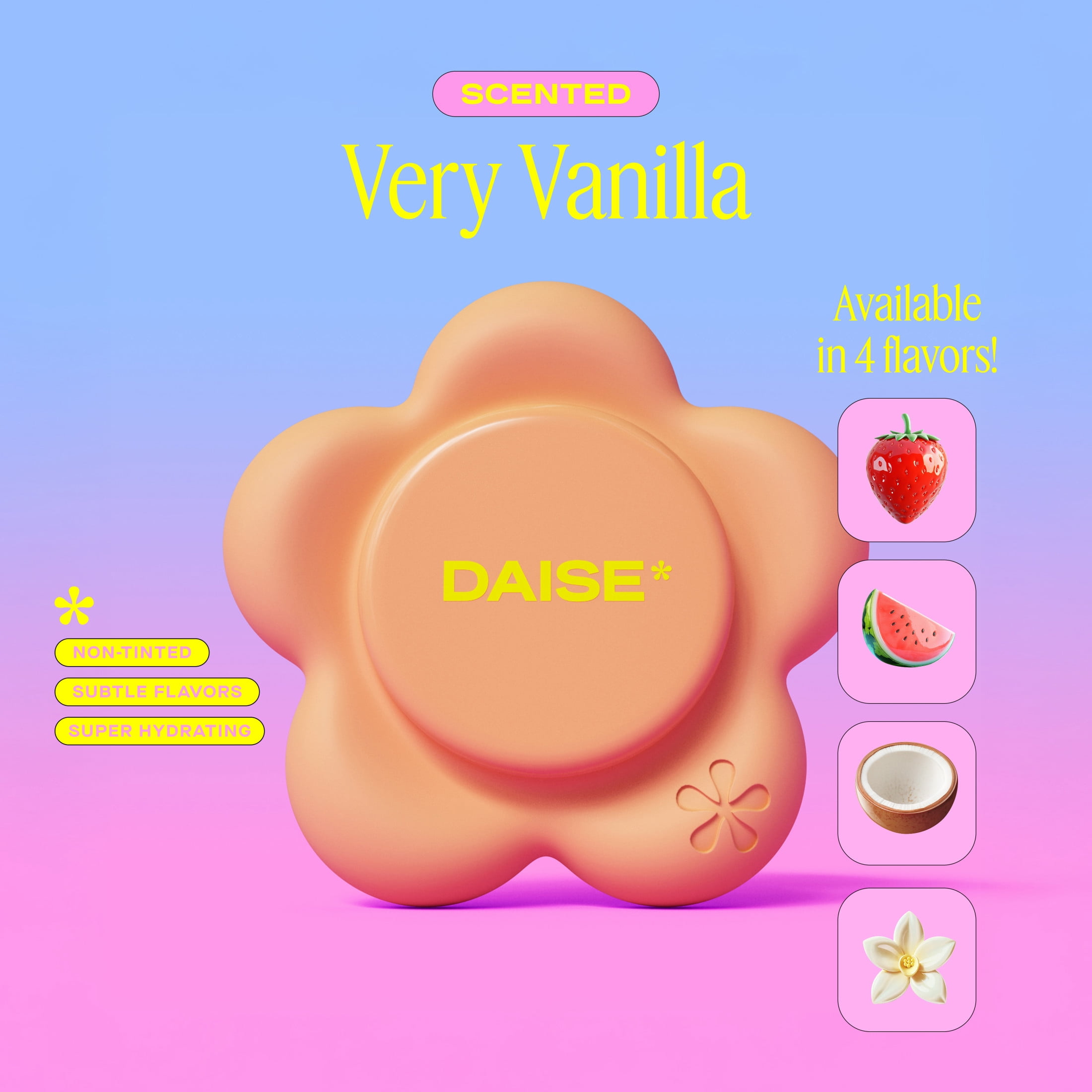 DAISE Lip Service Lip Balm Phone Pod in Very Vanilla, With Vitamin E and Shea Butter,1.7 g