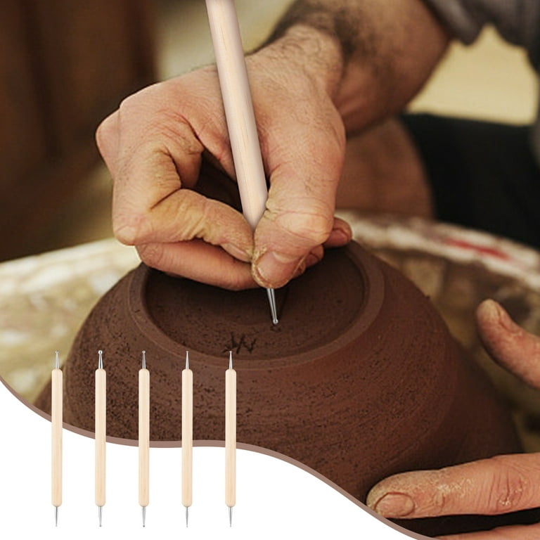 Clay Tools Set, Clay Wax Pottery Tool Kit Ceramics Wax Carving Sculpting  Modeling Tools Ceramic & Pottery Tools, 8 Pcs 