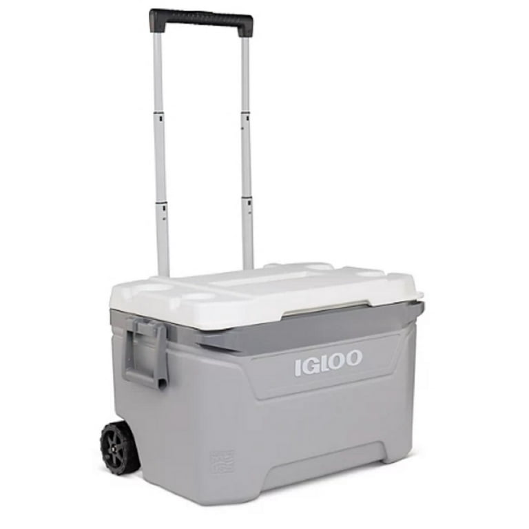 Igloo 34883 60 Quart Sunset Roller Cooler Gray and White