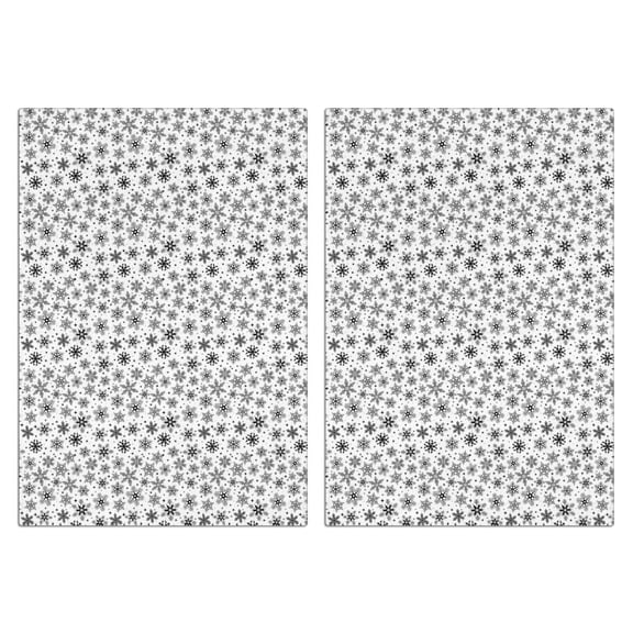 2 Pcs Funny Kitchen Towels,Black and White Christmas Snowflake Pattern Microfiber Dish Towels,Kitchen Tea Towels,Kitchen Towel Set (18" X 26")