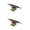 Black/Rasta, variant on Gullwing Shadow Skateboard Trucks Black/Black - Axle 8" (Set of 2)