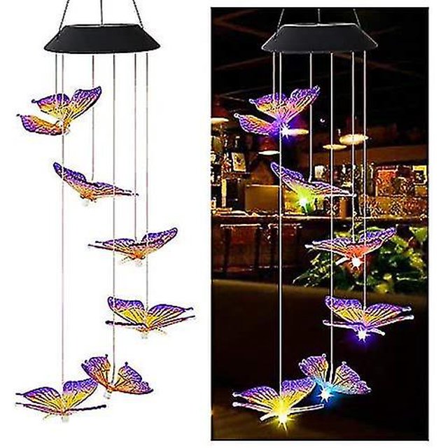 2024 2020 Led Solar Light Wind Chimes Light, Surprise Gift For Girlfriends, Mother, Daughter, Garden Hang