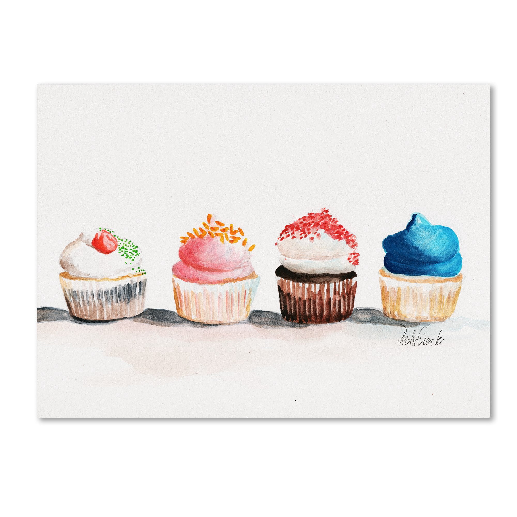 Trademark Fine Art "Choose One No Words" Canvas Art by Jennifer Redstreake