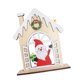 thumbnail image 5 of Decoración de mesa navideña con casa grabada, centro de mesa, letrero de mesa Papá Noel, 5 of 9