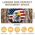 thumbnail image 2 of XXL Extended Mouse Pad 35.4x15.7", Bald Eagle Flag Gaming Desk Mat, Non-Slip Base Computer Keyboard Pad, 2 of 7