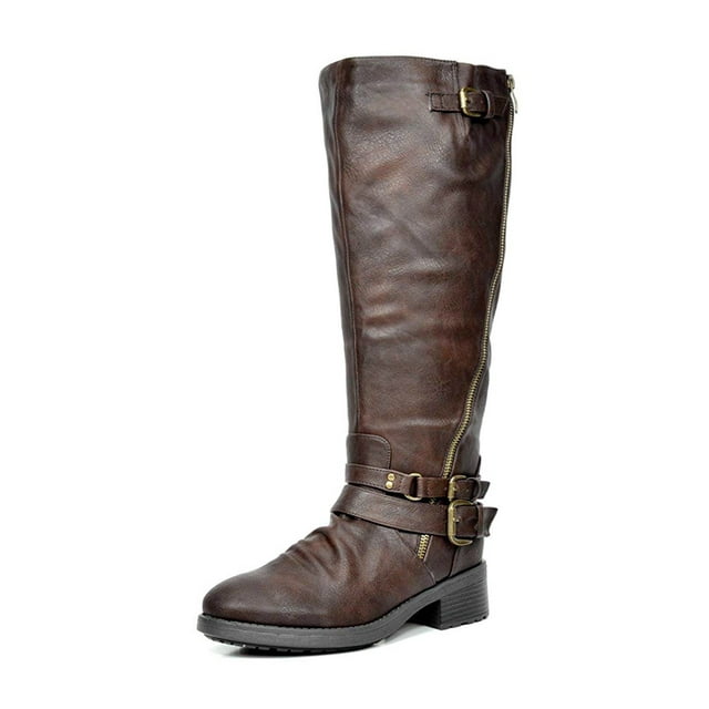 Dream Pairs Women's Warm Lined Knee High Riding Boots Wide Boots For ...