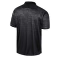 thumbnail image 3 of Men's Colosseum Black Wyoming Cowboys Honeycomb Raglan Polo, 3 of 3