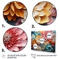thumbnail image 3 of Designart "Coral Colorful composition II" Modern Floater Framed Wall Art Print, 3 of 7